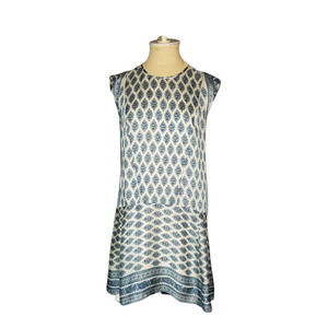 Madewell Blue Floral Sheath dress Size XS